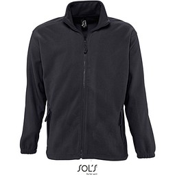 Herren Fleecejacke North, 5XL, Charcoal Grey (Solid)