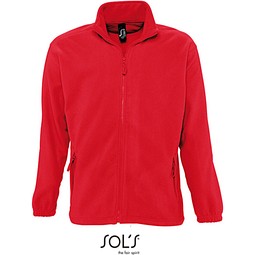 Herren Fleecejacke North, M, Red