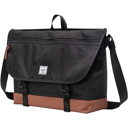 Herschel Cove recycelte Umhängetasche 22,5 L, schwarz