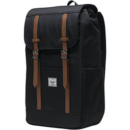 Herschel Retreat recycelter Rucksack 23 L, schwarz