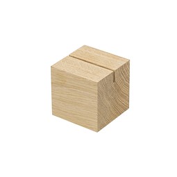 Holzmenükartenhalter Cube, natur