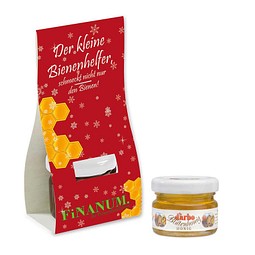Honig in Überreichverpackung, 1-seit. Druck