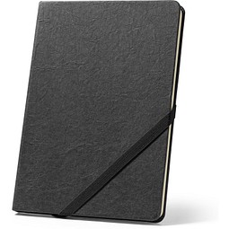 HUXLEY. A5-Notizblock mit Hardcover, hergestellt aus wasserfestem Papier, Schwarz