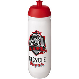 HydroFlex™ 750 ml Sportflasche, rot, weiß