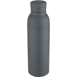 Illuminate 650 ml RCS doppelwandige Isolierflasche aus recyceltem Edelstahl, dämmergrau