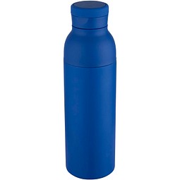 Illuminate 650 ml RCS doppelwandige Isolierflasche aus recyceltem Edelstahl, royalblau