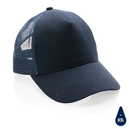Impact AWARE™ 190gr Brushed rCotton 5 Panel Trucker-Cap, navy blau