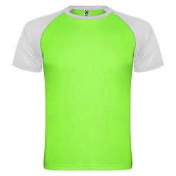 Indianapolis Sport T-Shirt für Kinder, Fluor Green / schwarz, 8