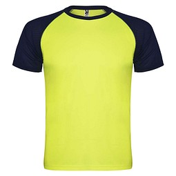 Indianapolis T-Shirt Unisex, Fluor Yellow / schwarz, 3XL