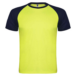 Indianapolis T-Shirt Unisex, Fluor Yellow / schwarz, S