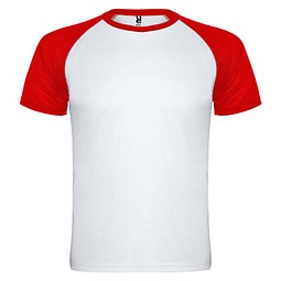 Indianapolis T-Shirt Unisex, weiß / rot, L