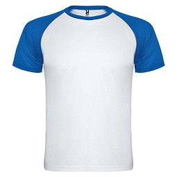 Indianapolis T-Shirt Unisex, weiß / royalblau, S