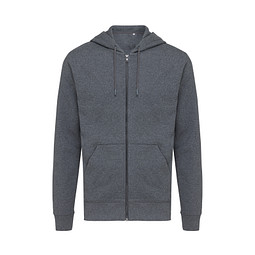Iqoniq Abisko Zip-Kapuzenpullover, ungefärbtes Anthrazit