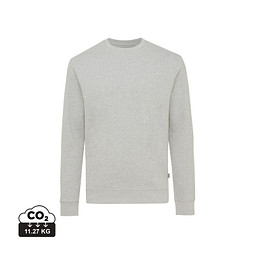 Iqoniq Denali ungefärbt. Rundhals-Sweater, heather grey, 5XL