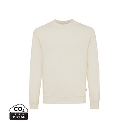 Iqoniq Denali ungefärbt. Rundhals-Sweater aus recycelter BW, natural raw, XS