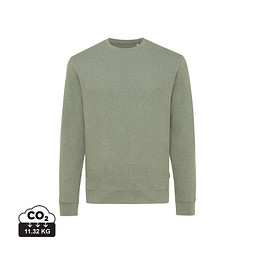 Iqoniq Denali ungefärbt. Rundhals-Sweater, ungefärbtes grün, S