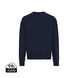 Iqoniq Kruger Relax-Rundhals-Sweater, navy blau, S