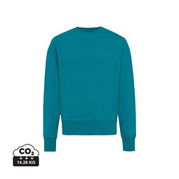 Iqoniq Kruger Relax-Rundhals-Sweater, verdigris, L