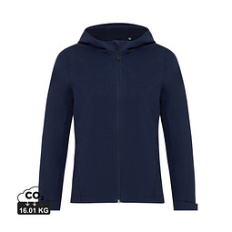 Iqoniq Makalu Damen Softshelljacke aus recyceltem Polyester, navy blau, XS