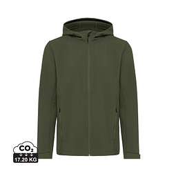 Iqoniq Makalu Herren Softshelljacke aus recyceltem Polyester, khaki, L