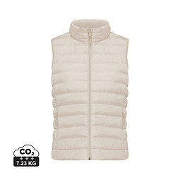 Iqoniq Meru Damen Bodywarmer aus recyceltem Polyester, beige, L