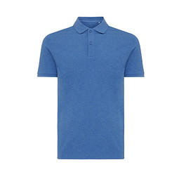 Iqoniq Yosemite Piqué-Poloshirt, heather blue, L