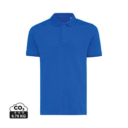 Iqoniq Yosemite Piqué-Poloshirt aus recycelter Baumwolle, Königsblau, XXL