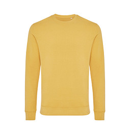 Iqoniq Zion Rundhals-Sweater, ochre yellow, S
