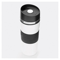 Isolierbecher ARABICA,schwarz, weiß