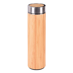 Isolierbecher BAMBOO GO, braun, silber