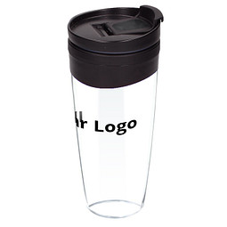 Isolierbecher Gusto, 350 ml, transparent