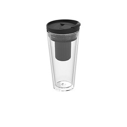 Kundengeschenk Thermobecher Mocha – weiß – mit Gravur 350 ml mit Teesieb für das Mitarbeiter-Onboarding