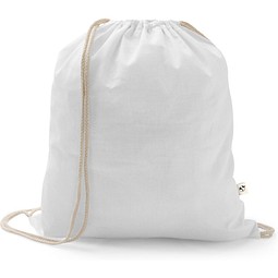 ISTANBUL. Rucksack aus recycelter Baumwolle (70%), Polyester (30% rPET) (150 g/m²), Weiß