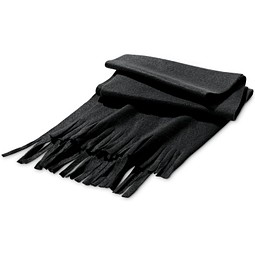 JASON. Schal aus Fleece (200g/m²), Schwarz