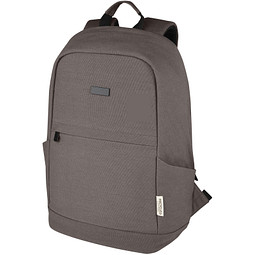 Joey 15,6?Zoll Anti-Diebstahl Laptop-Rucksack 18?L aus GRS-recyceltem Canvas, grau