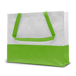 Joytex® Vlies-Umhängetasche, weiß/apfelgrün