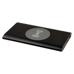 Juice 4000 mAh Typ-C kabellose Powerbank aus recyceltem Aluminium, schwarz