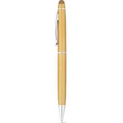 JULIE. Kugelschreiber aus recyceltes Aluminium (100 % rAL) mit Touchpen-Spitze, Satingold
