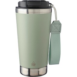 Werbeartikel Kaffee to go Becher Kayla – pastellgrün – mit Logo bedruckt 500 ml nachhaltiger Mehrwegbecher für Messen und Events