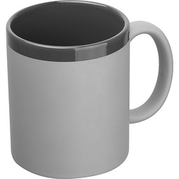 Keramiktasse 300ml RONALD, silbergrau