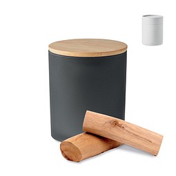 Kerze im Glas 200 g KEOPS MEDIUM, Schwarz