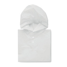 Kinder-Regenmantel PEVA PONCHIE, Weiß