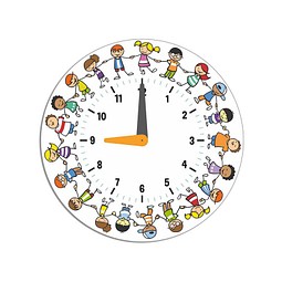 Kinderuhr Standard, ohne Druck