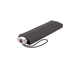 Knirps AS.050 slim manual silver handle, dark grey