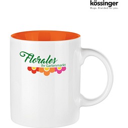 Kössinger Carina Glas, weiß/orange