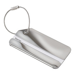 Kofferanhänger TRAVELLER,silber