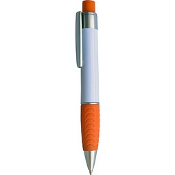 PENKO® Kugelschreiber BigGrip, weiß/orange