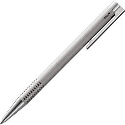 Kugelschreiber LAMY logo Metall, brushed, Mine schwarz
