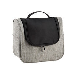 Kulturtasche Trendy, grau/schwarz