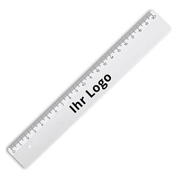 Kunstoff-Lineal, 20cm, weiß